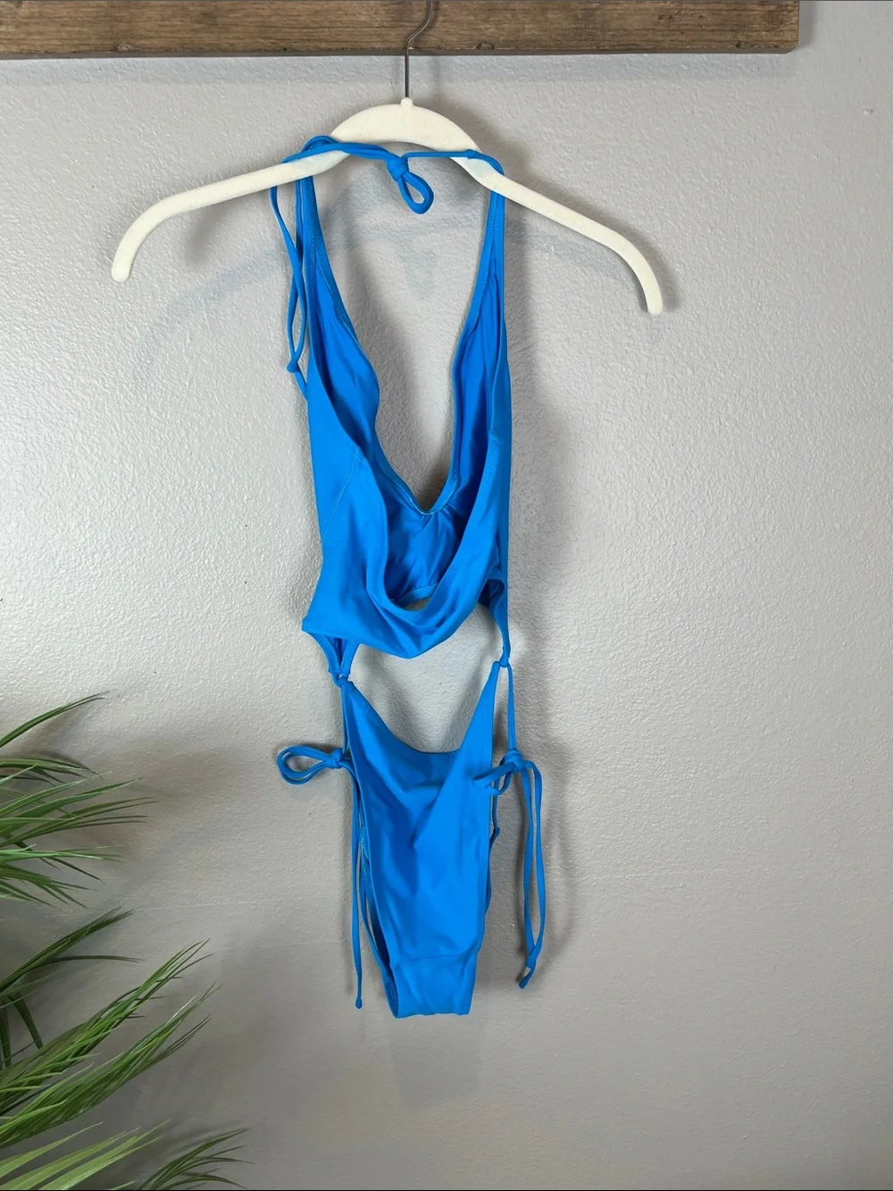 SKIMS Cerulean Blue One-Piece Swim